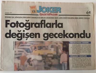 Gazete Pazar Gazetesi Joker Eki 23 Kasım 1997 - Fotoğraflarla Değişen Gecekondu GZ26577 - 1