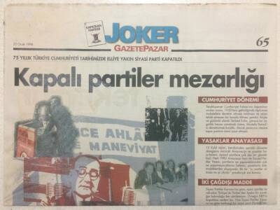 Gazete Pazar Gazetesi Joker Eki 28 Aralık 1997 - Zaman Zaman İçinde GZ50452 - 1