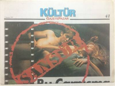 Gazete Pazar Gazetesi Kültür Eki 1 Haziran 1997 Bu Çarpışma da Sansürlü GZ50472 - 1