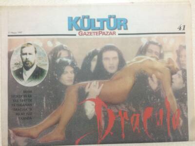 Gazete Pazar Gazetesi Kültür Eki 11 Mayıs 1997 - Dracula Gecenin Çocukları GZ50489 - 1