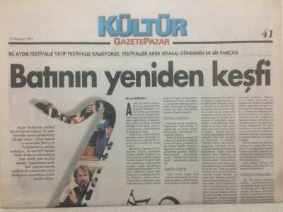 Gazete Pazar Gazetesi Kültür Eki 15 Haziran 1997 - Batının Yeniden Keşfi GZ50473 - 1