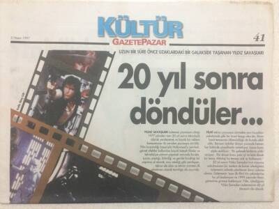 Gazete Pazar Gazetesi Kültür Eki 6 Nisan 1997 - 20 Yıl Sonra Döndüler GZ50469 - 1