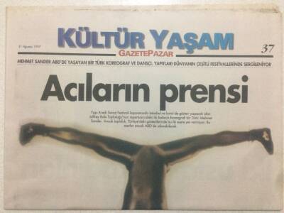 Gazete Pazar Gazetesi Kültür Yaşam Eki 31 Aralık 1997 - Acıların Prensi GZ50465 - 1