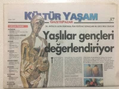 Gazete Pazar Gazetesi Kültür Yaşam Eki 5 Ekim 1997 - Yaşlılar Gençleri Değerlendiriyor GZ50417 - 1