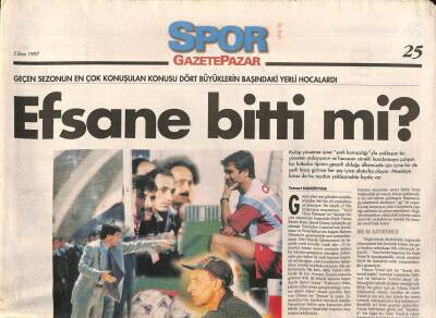 Gazete Pazar Gazetesi Spor Eki 5 Ekim 1997 - Şenol Güneş Futbolumuz Çöküyor - Avrupa , Avrupa Duy Sesimizi... GZ96299 - 1