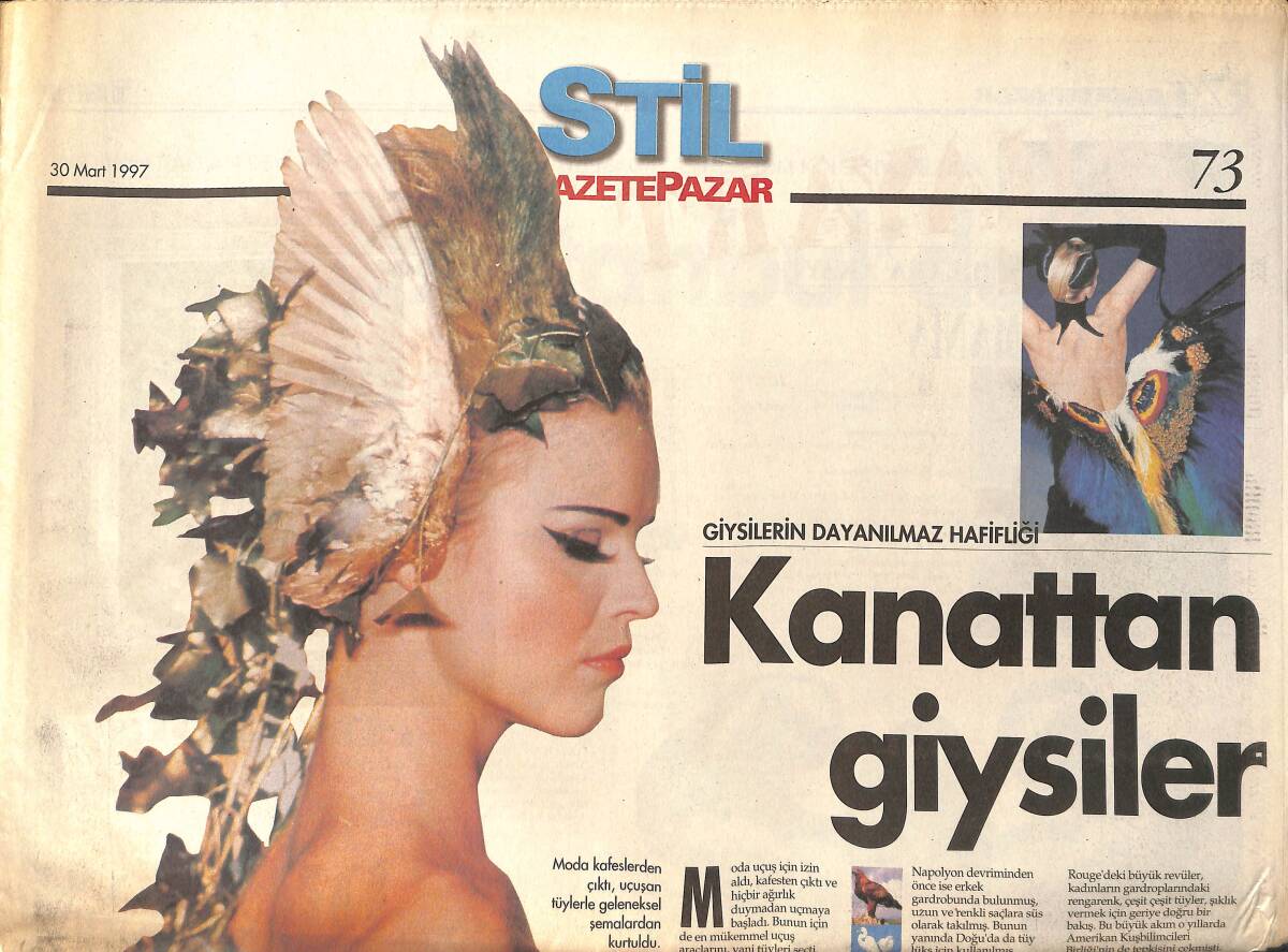 Gazete Pazar Gazetesi Stil Eki 30 Mart 1997 - Politik Julia Roberts ! - Tico Torres Ve Eva Herzigova GZ155712 - 1