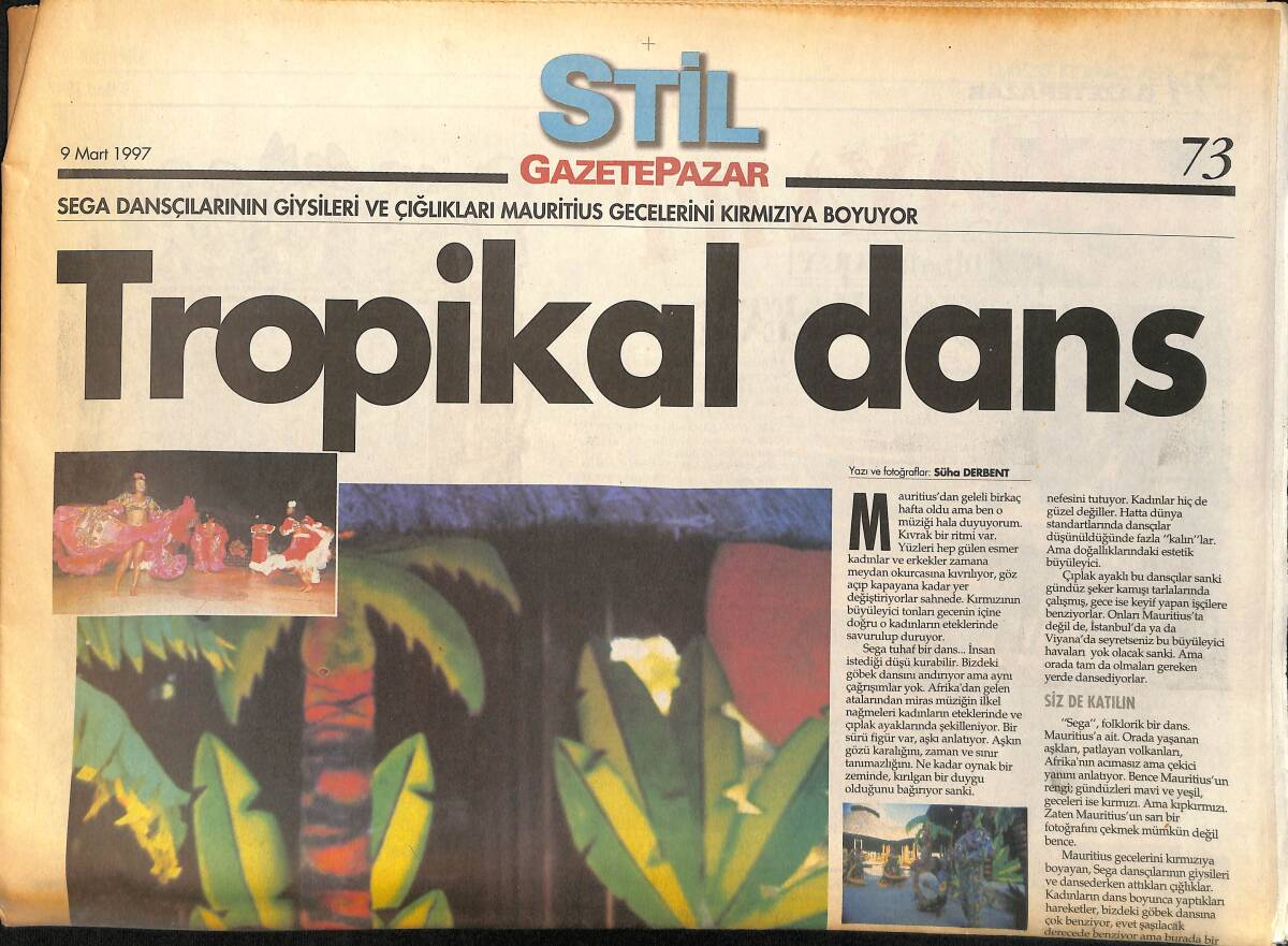 Gazete Pazar Gazetesi Stil Eki 9 Mart 1997 - Safrane Yenilendi - İnci Ve Eşarp Tahtını Kaptırmaz GZ155473 - 1