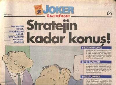 Gazete Pazar Joker Eki 12 Ekim 1997 - Sezarın Çırağı Napolyon - Devlet Eliyle Kültür GZ95484 - 1