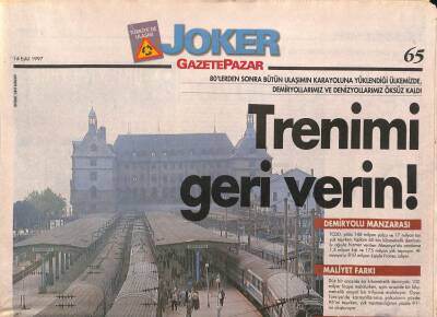 Gazete Pazar Joker Eki 14 Eylül 1997 - Türkleri Deniz Tutuyor - Demirağlarla Ördük Anayurdu GZ95476 - 1