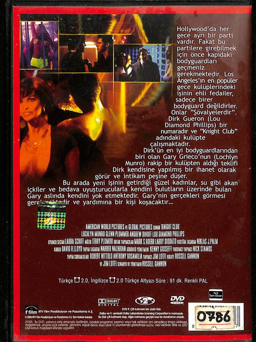 Gece Kulübü - Knight Club DVD (İkinci El) DVD2747 - 2