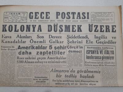 Gece Postası Gazetesi 27 Şubat 1945 - Vatandaşlar Birer Ev Sahibi Olacaklar GZ71543 - 2
