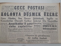 Gece Postası Gazetesi 27 Şubat 1945 - Vatandaşlar Birer Ev Sahibi Olacaklar GZ71543 - 1