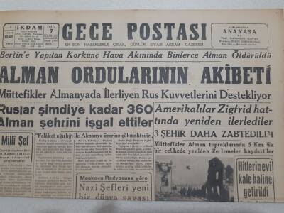 Gece Postası Gazetesi 4 Şubat 1945 - Garip Bir Define Hikayesi GZ71552 - 1
