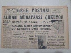 Gece Postası Gazetesi 5 Şubat 1945 - Berlinde Korku Arttı GZ71554 - 1