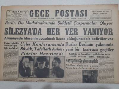 Gece Postası Gazetesi 8 Şubat 1945 - Define Arayıcılar Gittikçe Çoğalıyor GZ71556 - 2