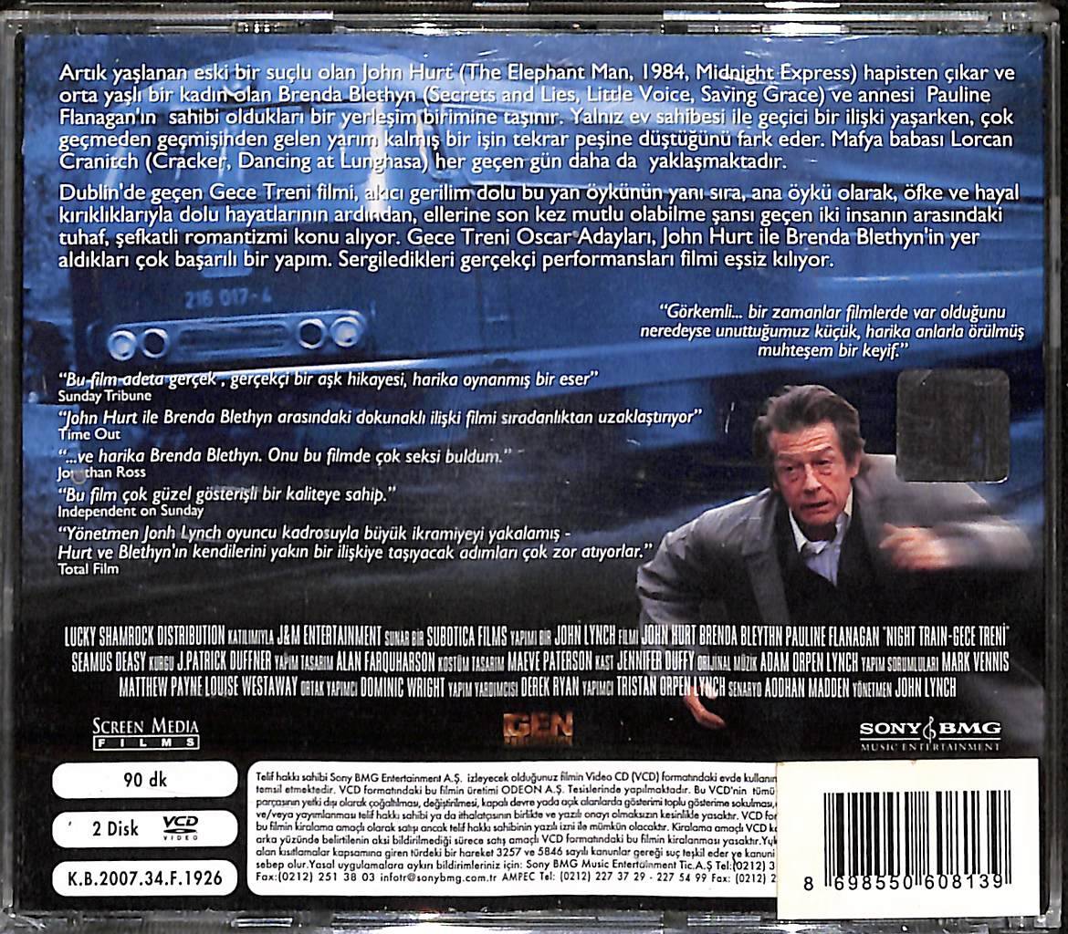 Gece Treni - Night Train Orijinal VCD Film ' John Hurt, Brenda Blethyn, John Lynch ' VCD28129 - 2