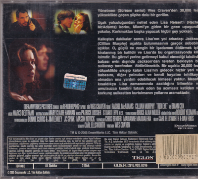 Gece Uçuşu Rachel Mcadams VCD Film VCD10836 - 2