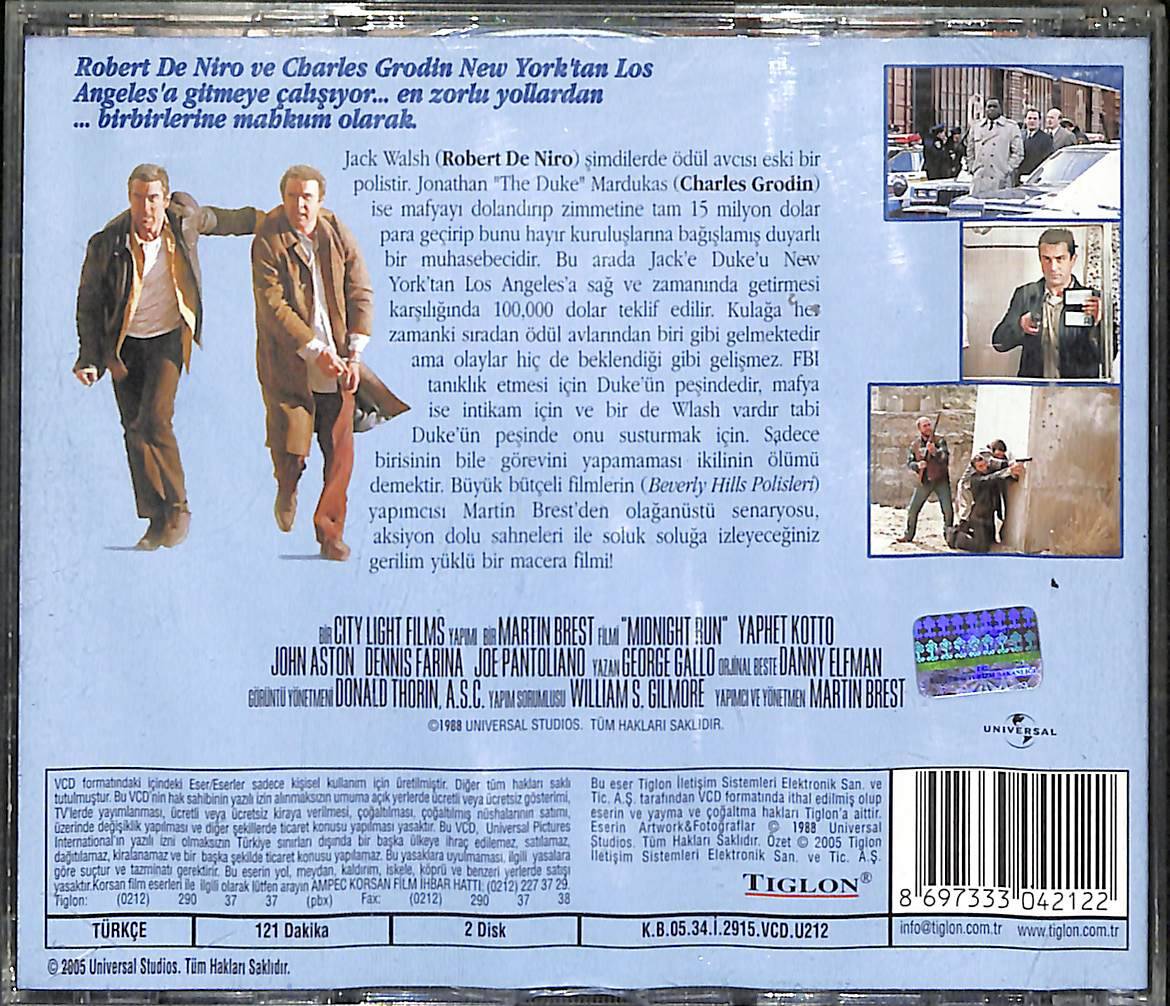 Geceyarısı Avı - Midnight Run (1988) Orjinal VCD Film ' Robert De Niro ' VCD27902 - 2