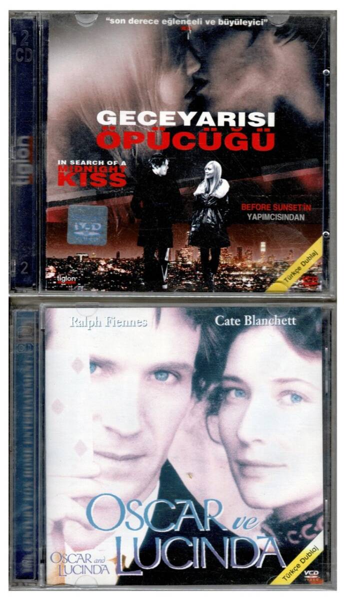 Geceyarısı Öpücüğü Oscar ve Lucinda - 2 Adet VCD Film VCD1004 - 1