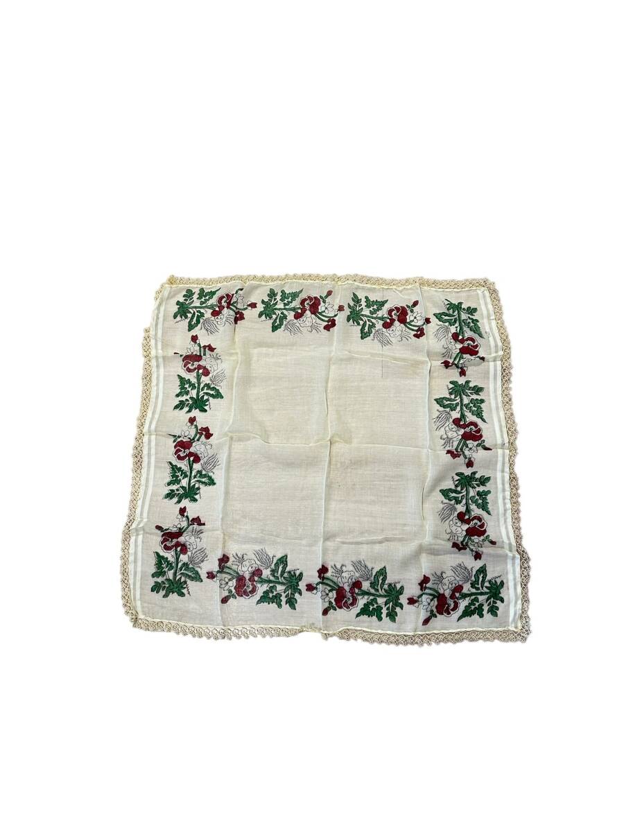 Geleneksel Anadolu Kenarları Dantel İşlemeli Tülbent-Yazma AOB5212 - 4