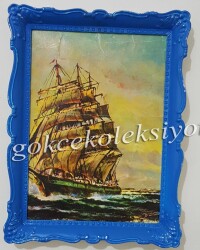 Gemi Temalı Resim Çerçevesi KRT5854 - 2