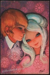 Genç Aşıklar Temalı Kartpostalı KRT4812 - Gökçekoleksiyon