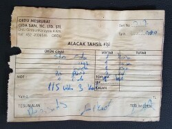 Gencel Alacak Tahsil Fişi EFM326 - Gökçekoleksiyon