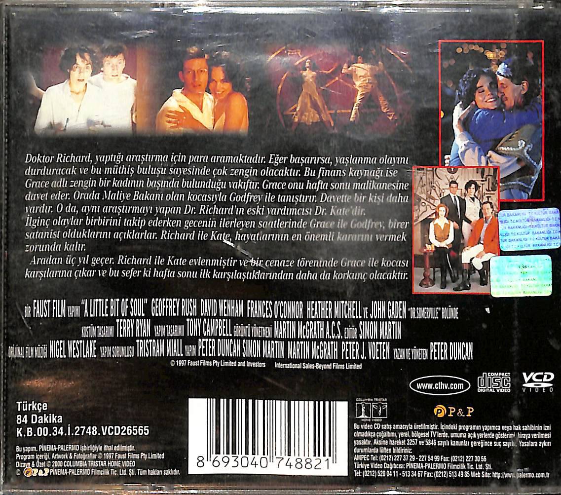 Gençlik İksiri – A Little Bit of Soul (1998) VCD Film ' Goeffrey Rush ' ***ÇOK NADİR FİLM*** VCD28526 - 2