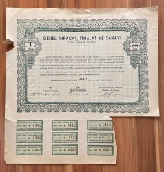 Genel İhracat İthalat Sanayi Hisse Senedi (1 Hisse) HSS447 - Gökçekoleksiyon