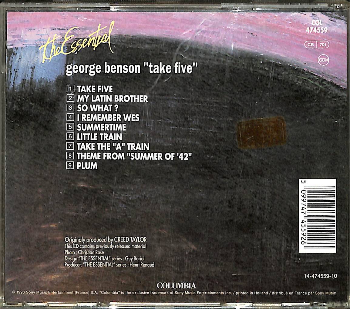 George Benson - Take Five CD (İkinci El) CD4533 - 2