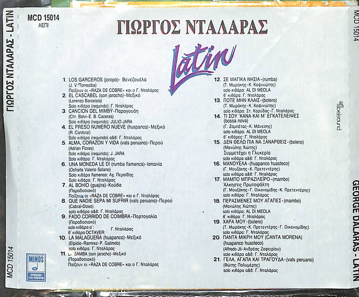 George Dalaras - Latin CD (İkinci El) CD5813 - 2