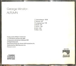 George Winston - Autumn (1983) CD (İkinci El) CD4013 - 2