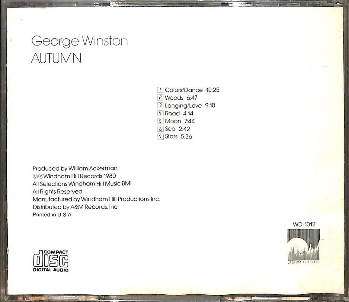 George Winston - Autumn (1983) CD (İkinci El) CD4013 - 2