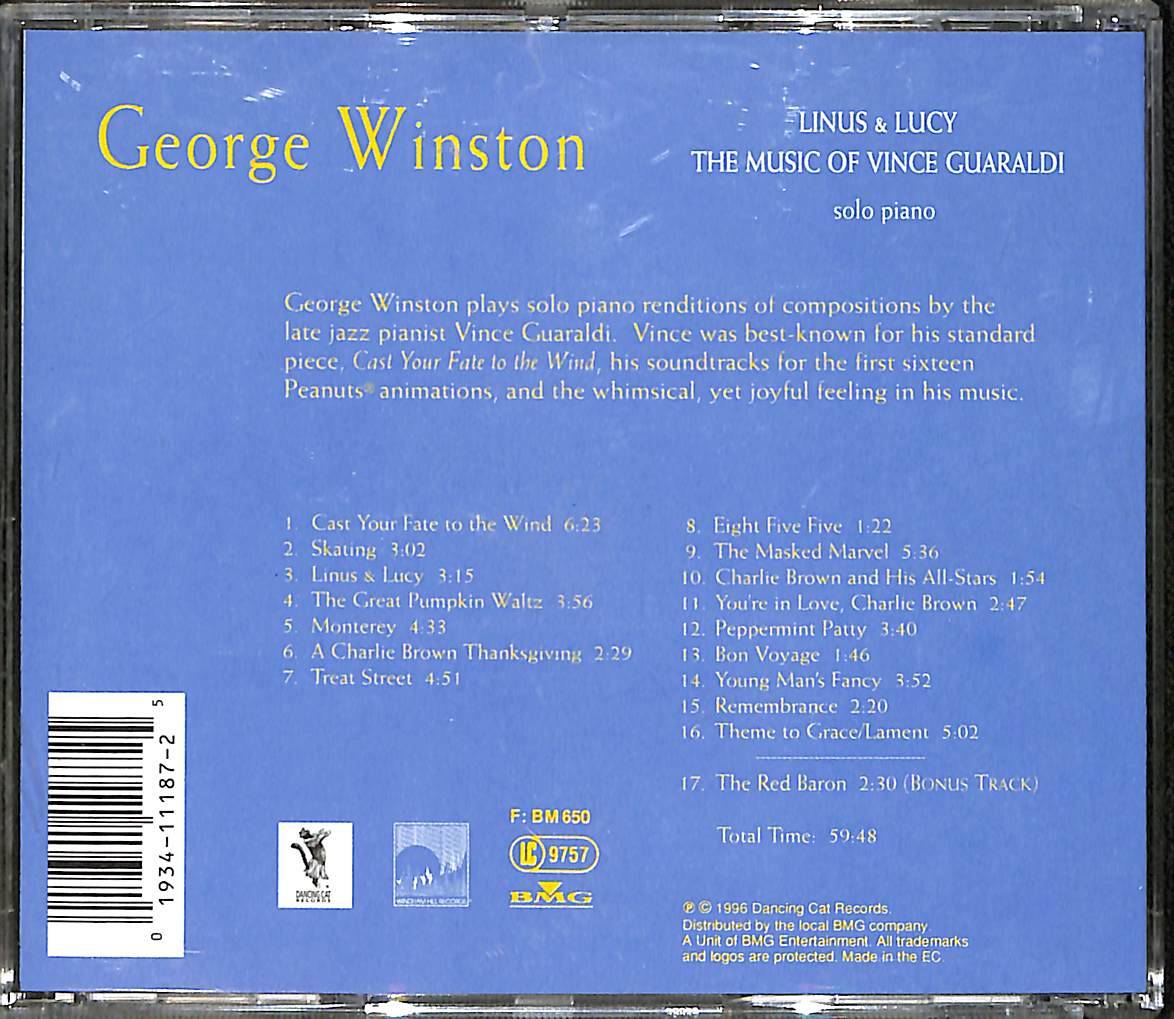 George Winston - Linus & Lucy - The Music Of Vince Guaraldi CD (İkinci El) CD3829 - 2