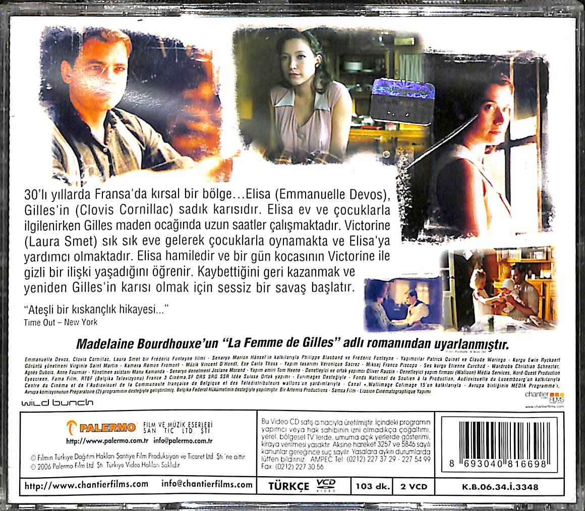 Gilles'in Karısı – La femme de Gilles (2004) Orijinal VCD Film **Çok Nadir** VCD28307 - 2