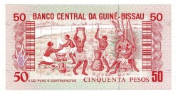 Gine - Bissau 50 Pesos 1990 ÇİL YKP8122 - 2
