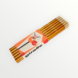 Giraffe Çekeslovak Malı Silgili Kurşun Kalem (Kahve).1 Dz Orjinal Paket AOB4929 - Gökçekoleksiyon