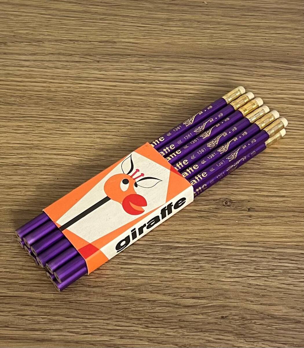 Giraffe Çekeslovak Malı Silgili Kurşun Kalem (Mor).1 Dz Orjinal Paket AOB4926 - 2