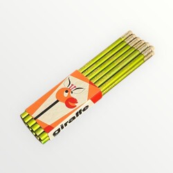 Giraffe Çekeslovak Malı Silgili Kurşun Kalem (Sarı).1 Dz Orjinal Paket AOB4928 - Gökçekoleksiyon