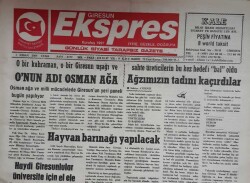 Giresun Ekspres 1 Nisan 2005-Osman Ağa Ve Milli Mücadelede Giresunun Yeri Paneli Bugün Yapılıyor GZ45615 - 2