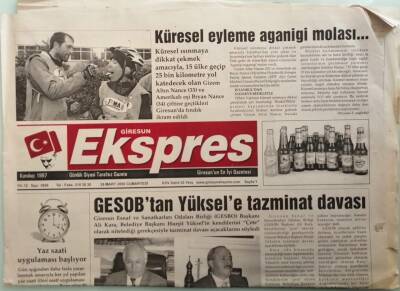 Giresun Ekspres 29 Mart 2008 GESOBtan Yüksele Tazminat Davası - GZ44467 - 1