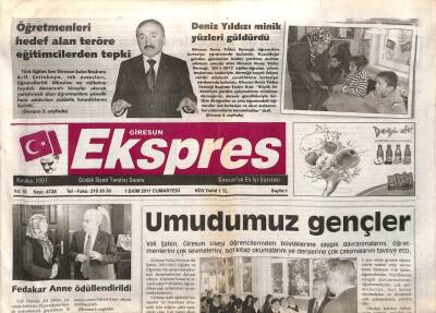 Giresun Ekspres Gazetesi 1 Ekim 2011 - Çotanaklar Siftah Peşinde GZ108428 - 1