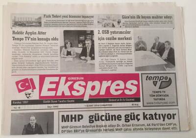 Giresun Ekspres Gazetesi - 1 Şubat 2014 - MHP Gücüne Güç Katıyor - GZ43793 - 2