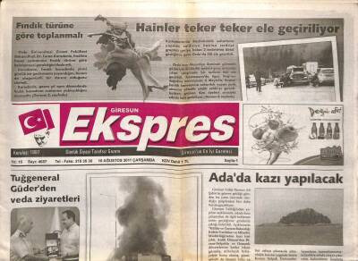 Giresun Ekspres Gazetesi 10 Ağustos 2011 - Şaşırtan Teklif MHPyi Karıştırdı GZ108137 - 1