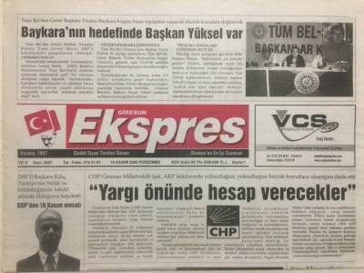 Giresun Ekspres Gazetesi 10 Kasım 2005 - Yargı Önünde Hesap Verecekler GZ32245 - 1