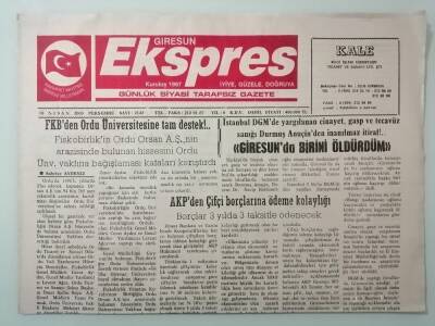Giresun Ekspres Gazetesi 10 Nisan 2003 Müze Gibi Ev -GZ14745 - 1