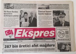 Giresun Ekspres Gazetesi - 14 Haziran 2014 - 287 Bin Üretici Afet Mağduru - GZ43700 - 1