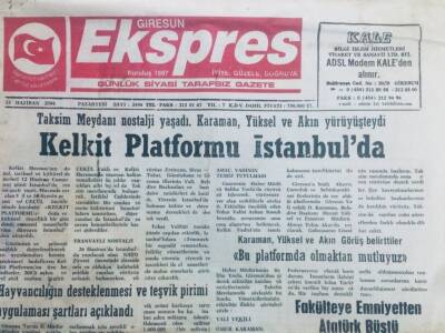 Giresun Ekspres Gazetesi 14 Haziran 2014 - Kelkit Platformu İstanbulda GZ40700 - 1