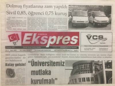 Giresun Ekspres Gazetesi 14 Kasım 2005 - Üniversitemiz Mutlaka Kurulmalı GZ32243 - 1