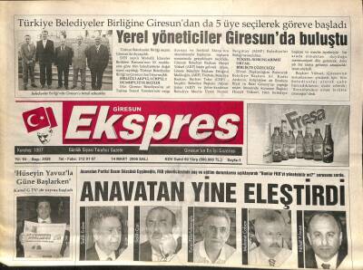 Giresun Ekspres Gazetesi 14 Mart 2006 - Anavatan Yine Eleştirdi GZ101480 - 2
